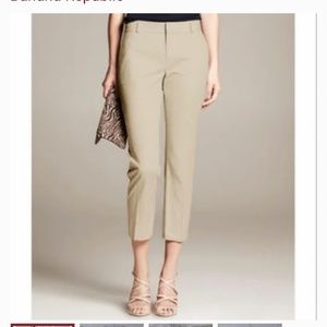 Banana Republic Tan Hampton Cropped Pants 4